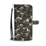 Portuguese Water Dog Full Face Wallet Case