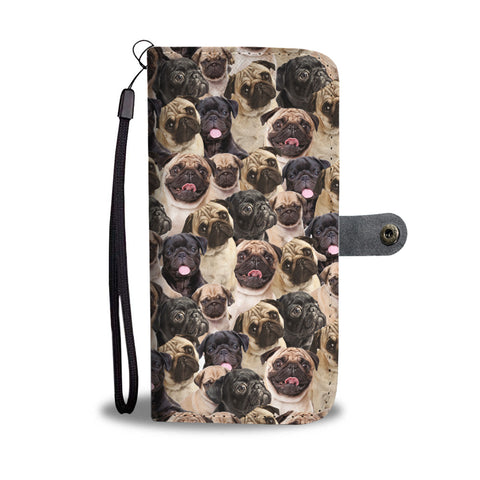 Pug Full Face Wallet Case