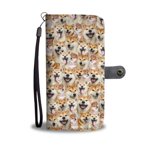 Shiba Inu Full Face Wallet Case