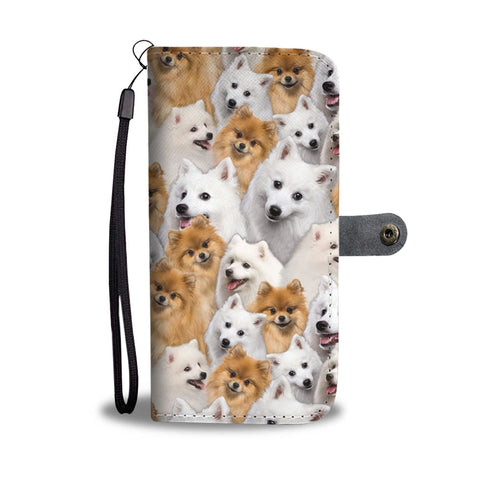 Japanese Spitz Full Face Wallet Case