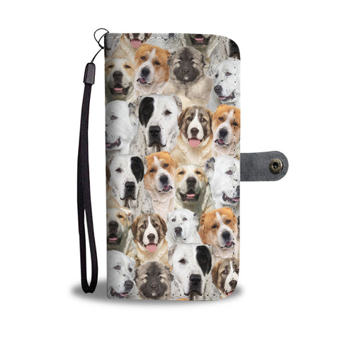 Central Asian Shepherd Dog Full Face Wallet Case