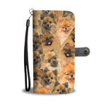 German Spitz Full Face Wallet Case