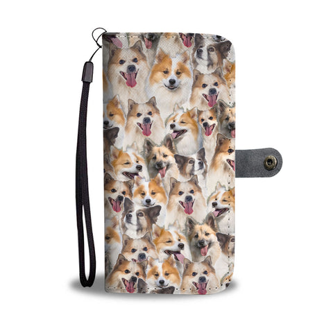 Icelandic Sheepdog Full Face Wallet Case