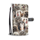 Lhasa Apso Full Face Wallet Case