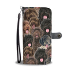 Portuguese Water Dog Full Face Wallet Case