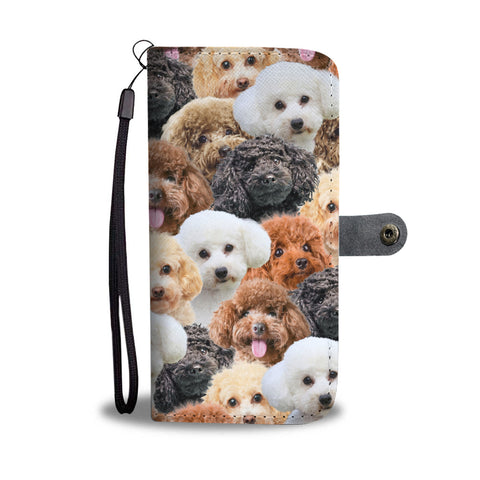 Poodle Full Face Wallet Case