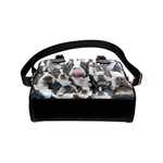 Boston Terrier Face Shoulder Handbag