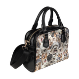 Lhasa Apso Face Shoulder Handbag