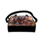 Dachshund Face Shoulder Handbag