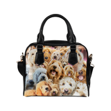 Goldendoodle Face Shoulder Handbag