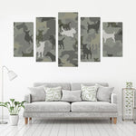 Jack Russell Terrier Camo 3D Canvas Art