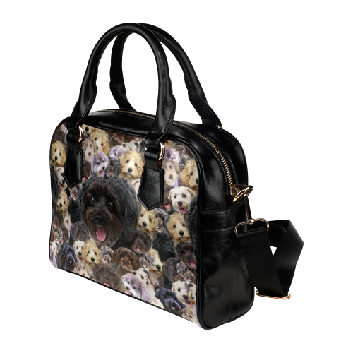 Schnoodle Face Shoulder Handbag