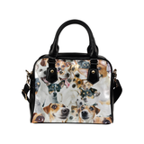 Jack Russell Terrier Face Shoulder Handbag