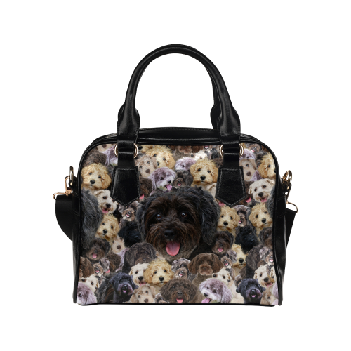 Schnoodle Face Shoulder Handbag