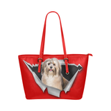 Havanese Leather Tote Bag