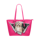 Havanese Leather Tote Bag