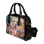 Weimaraner Yin Yang Shoulder Handbag