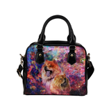 Chow Chow Yin Yang Shoulder Handbag