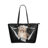 Havanese Leather Tote Bag