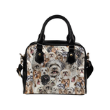 Lhasa Apso Face Shoulder Handbag