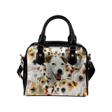 Parson Russell Terrier Face Shoulder Handbag