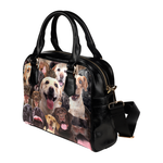 Labrador Face Shoulder Handbag