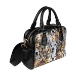 Greyhound Face Shoulder Handbag