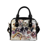 Shih Tzu Face Shoulder Handbag