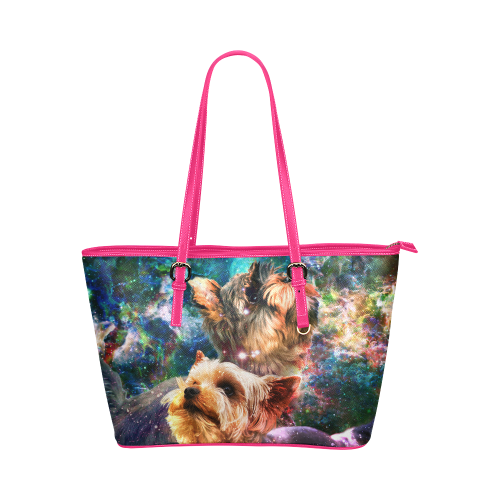 Yorkshire Terrier Leather Tote Bag