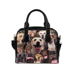 Labrador Face Shoulder Handbag