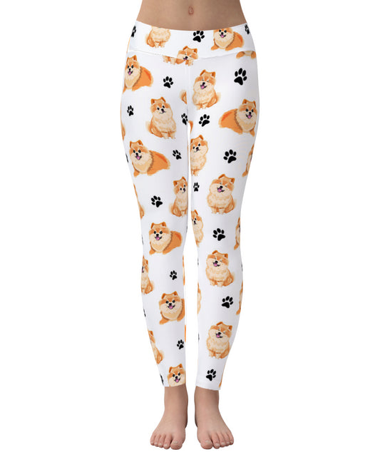 Pomeranian Paw Leggings