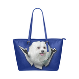 Maltese Leather Tote Bag