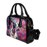 Boston Terrier Yin Yang Shoulder Handbag