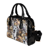 Greyhound Face Shoulder Handbag