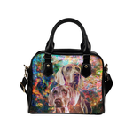 Weimaraner Yin Yang Shoulder Handbag