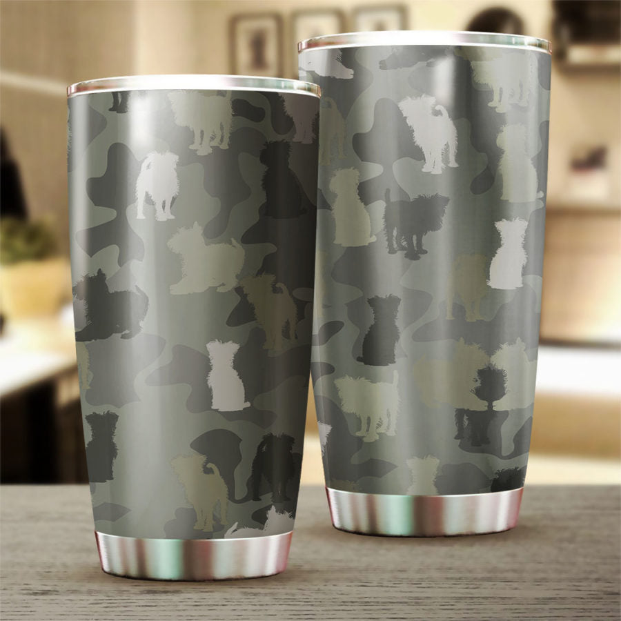 Affenpinscher Camo Tumbler Cup