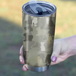 Affenpinscher Camo Tumbler Cup