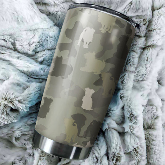 Affenpinscher Camo Tumbler Cup