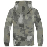 Affenpinscher Camo Fleece Hoodie