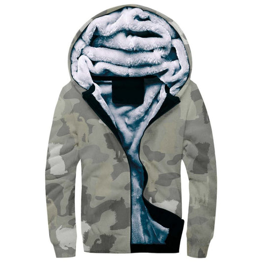 Affenpinscher Camo Fleece Hoodie