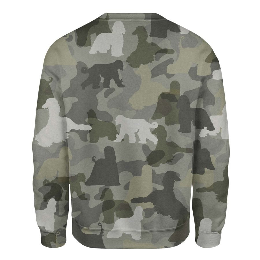 Afghan Hound - Camo - Premium Sweater