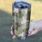 Afghan Hound Camo Tumbler Cup