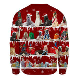 Afghan Hound - Snow Christmas - Premium Sweater