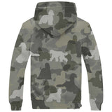 Afghan Hound Camo Fleece Hoodie