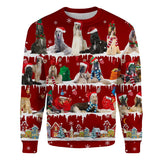 Afghan Hound - Snow Christmas - Premium Sweater