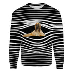 Afghan Hound - Stripe - Premium Sweater