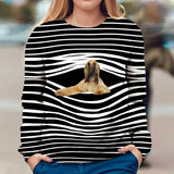 Afghan Hound - Stripe - Premium Sweater