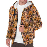 Airedale Terrier Full Face Fleece Hoodie