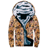 Airedale Terrier Full Face Fleece Hoodie