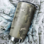 Airedale Terrier Camo Tumbler Cup